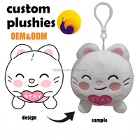 minimale de commande prix d'usine délai de livraison rapide cadeaux promotionnels porte-clés en peluche personnalisé