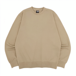 HANIA TRADERS Sweat-shirt à col rond surdimensionné en coton tricoté 100% 400g, coupe ample, anti-boulochage, avec logo personnalisé, pour homme - Product Image 1