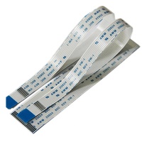 Câble FFC à conducteur solide 15 broches, pas de 1 mm, AWM 2896 80C VW-1, assemblage de câble ruban flexible pour connecteur PCB LCD d'appareils électroménagers