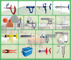 Reutilizável plástico aço seringa injeção veterinária | Porco gado ovelhas gado medicina injetor para uso fazenda animal - Product Image 4