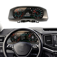 Panel Instrumen Digital LCD 10,3 inci Virtual Cockpit untuk VW Amarok 2017-2020, Retrofit Spedometer Mobil, Aksesoris Mobil