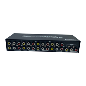Commutateur <span class=keywords><strong>audio</strong></span> vidéo RCA 2 en 1 FJGEAR FJ-80AV |   Sélecteur manuel pour partager une télévision entre deux sources AV - Product Image 4