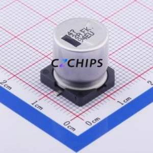 ตัวเก็บประจุอิเล็กโทรไลต์อะลูมิเนียมแบบ SMD รุ่น EEEFK2A470AQ ขนาด D12.5xL13.5 มม. ความจุ 47uF 20% 100V 375mA-120Hz - Product Image 1