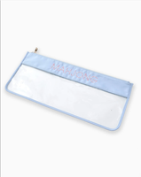 En stock, nouveau sac de rangement pour Mahjong transparent à fermeture éclair, personnalisable avec monogramme brodé, couleurs vives, sac pour tuiles de Mahjong