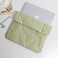 Sac pour ordinateur portable et tablette en toile, couleur unie, simple, pour étudiants, grande capacité, ultra-léger, portable, protection pour ordinateur portable, pour femmes, 14 pouces