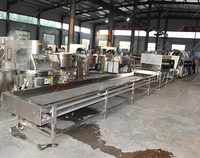 Grande ligne de production commerciale automatique de pop-corn Machine à pop-corn électrique ou à gaz Machine de fabrication industrielle de pop-corn