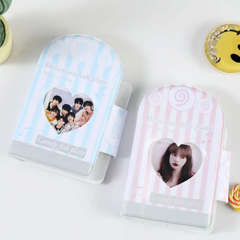 32 Zakken Pure Collect Fotoalbum Kaart Tas Stijl Album Voor 3 Inch Mini Handige Instax Naam Kaart K-Pop Ster Album Met Knop