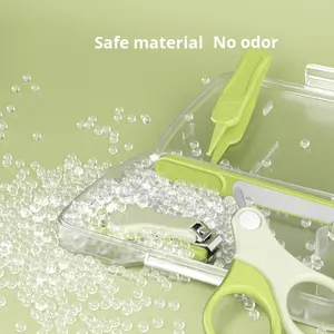 Ensemble de coupe-ongles pour bébés Feiya modèle 3-116 en plastique ABS et acier inoxydable, sécurisé, écologique, anti-pincement, pour la viande et les ongles - Product Image 3