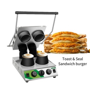 ufo Burger Maker Machine Press Pocket Sandwich Toaster and Seal Cut Bread Automatic for Commercial Using - Product Image 2
