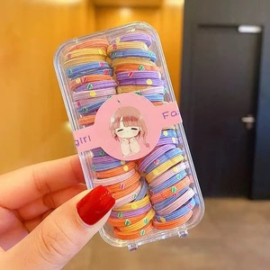 Vente en gros d'élastiques à cheveux pour enfants, respectueux des bébés, haute élasticité, élastiques pour filles, petites attaches sans joint, accessoires pour cheveux - Product Image 6