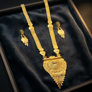 Wholesale 14K 18K 24K Micro Gold Plated Fashion Jewelry Set, Traditional Design Jewelry Set, Brass Micro Forming <b>Long</b> <b>Necklaces</b>. - Product Image 2
