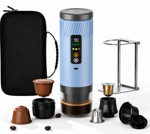 เครื่องชงกาแฟพกพาแบบ 3 in 1 พร้อมหน้าจอ LED รุ่นใหม่ปี 2026 ใช้ได้กับกาแฟบดและกาแฟแคปซูล เหมาะสำหรับการเดินทาง - Product Image 1
