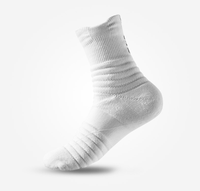 Lot de 3 chaussettes de compression noires pour le basketball, performance, amorti, athlétiques, courtes, pour la course et le cyclisme, pour hommes et femmes, tricotées, ODM