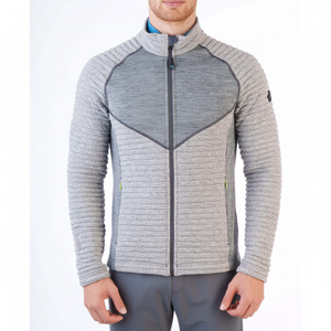 TERMINILLO pile reversibile da uomo con colletto antivento con chiusura a cerniera stampa autunnale invernale in maglia di poliestere ricamata - Product Image 2