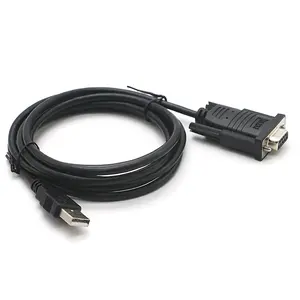 Durable RS232 D-SUB 9pin Serial to USB A Micro Mini Type C Cable with CH340 PL2303 FTDI Chip Automatically install drivers