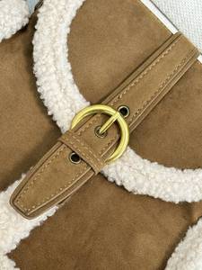Bolso de Hombro de Ante Sintético para Mujer, Estilo Coreano Retro, Pequeño, Nuevo y Moderno 2025, de Poliéster, para Otoño e Invierno - Product Image 6