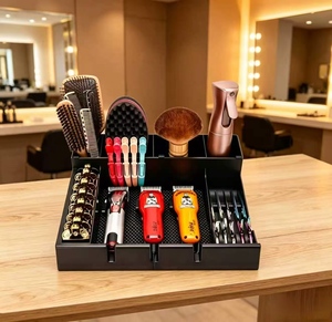 Hairdresser's Hair Styling Tool Box Electric Scissors PC Storage Box Hairdresser's Oil Head Brush Organizer Shelf Scissors Bag - Product Image 1