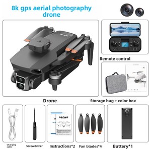 L106 8K Quadricoptère télécommandé avec flux optique, GPS, moteur brushless et ESC, pour photographie aérienne, portée 3KM, en plastique - Product Image 2