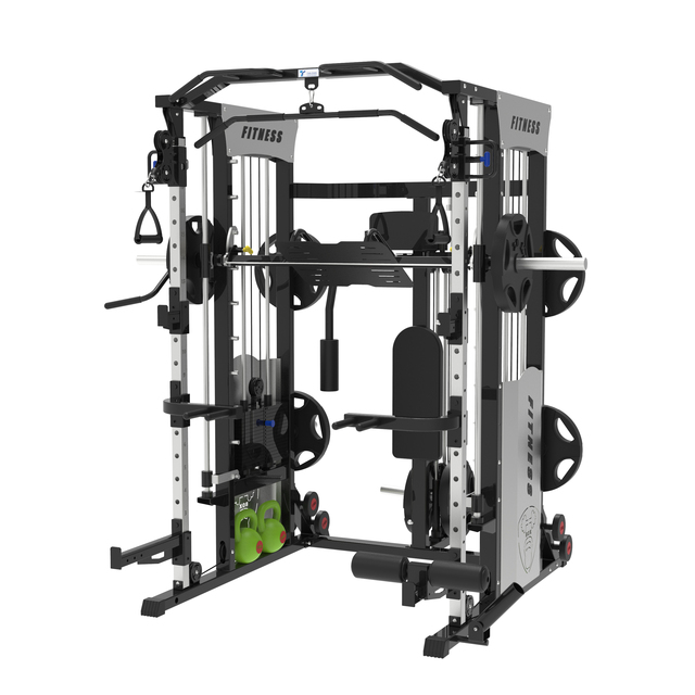 TZ-Q1008 High Quality Multi-Functional Cable Crossover Station Power Cage Squat Rack Exercise Training Smith Machine