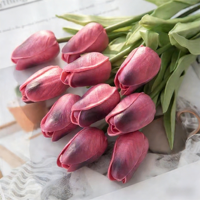 Großhandel Günstige Künstliche Mini-Tulpen PU Realistische Umweltfreundliche Hochwertige Blumen für Wohnzimmer Vatertag Abschlussfeier