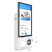 Terminal interactif à écran tactile pour la vente de billets, machine de paiement pour lavage de voitures en libre-service de 21,5 pouces, SDK de paiement 10 points pour compagnies aériennes