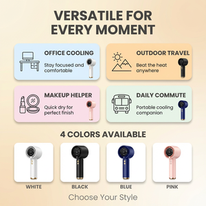 2026 最新款便携式 100 级高速 Type-c 可充电 3000mAh 迷你手持散热风扇 - Product Image 6