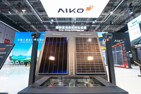 Panneau solaire monocristallin bifacial double vitrage de type N Aiko Stellar 3.0 haute efficacité de 650 watts 650W pour la maison