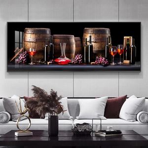 Decoración de Hogar de Lujo con Cuadros de Vino Tinto Impresos en Alta Definición, Murales LED de Porcelana de Cristal para Comedor - Product Image 3