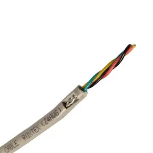 Cabo RVVPS trançado de cobre estanhado de excelente qualidade 3P UL2464 para cabos de par trançado, rolo de fio elétrico com escudo, amostras grátis