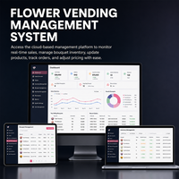 Boutique de fleurs automatisée 24h/24 et 7j/7, vente en gros de fleurs, distributeur automatique de fleurs intelligent européen, réfrigérateur automatique pour fleurs fraîches, distributeur automatique de fleurs à vendre