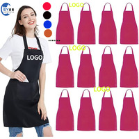 Tablier de cuisine imperméable personnalisé avec logo pour serveurs et serveuses de restaurant, tablier de chef BBQ pour femmes et hommes avec poches