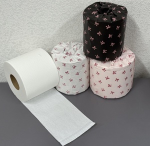 Tre mềm vệ sinh giấy vệ sinh nhanh chóng hòa tan dày 2-3 ply dùng một lần tái chế nhựa cuộn nhỏ papier Toilette - Product Image 2