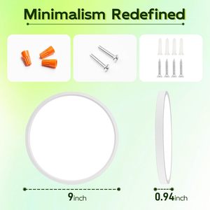 Modern LED <b>Ceiling</b> Light for Living Room & Bedroom Surface Mounted with High CRI 80 - Product Image 5