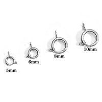 Fermoirs à ressort plaqués or de différentes tailles en acier inoxydable pour colliers et bracelets