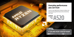 Msi A520M-A Pro Gaming Moederbord (Amd Ryzen 5000, Am4, Ddr4, Pcie 3.0, Sata 6 Gb/s, M.<span class=keywords><strong>2</strong></span>, Usb 3.<span class=keywords><strong>2</strong></span> Gen 1, Micro-Atx) - Product Image 6