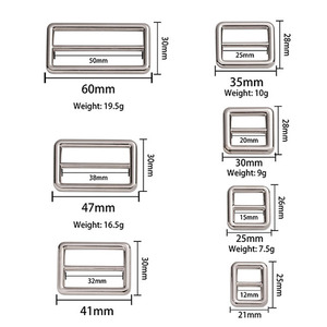 Dwdp bạc 15mm 20mm 1 "(25mm) 2"(50mm) dây đeo vải <span class=keywords><strong>Tri</strong></span> <span class=keywords><strong>Glide</strong></span> khóa hợp kim kẽm <span class=keywords><strong>tri</strong></span>-<span class=keywords><strong>glide</strong></span> nút Vượt qua thử nghiệm phun muối - Product Image 2
