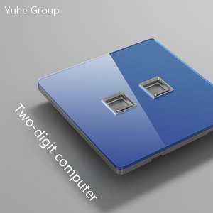 Panel de cristal para TV con toma de red RJ45, toma de datos de 2 entradas y toma para computadora - Product Image 5