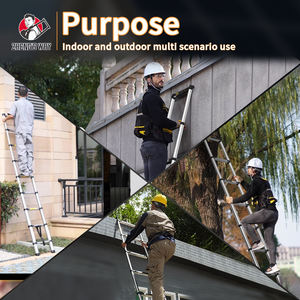 <span class=keywords><strong>Escalera</strong></span> Telescópica de Aluminio EN131 de 2-7M <span class=keywords><strong>Plegable</strong></span> con Certificado CE, <span class=keywords><strong>Precio</strong></span> al por Mayor para Distribuidores Europeos - Product Image 3