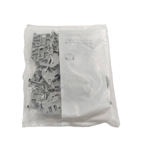 <span class=keywords><strong>249</strong></span>-<span class=keywords><strong>116</strong></span> Conector de extremo sin tornillos en stock, nuevo y original alemán, de 6 mm de ancho para carril DIN 35 x 15 y 35 x 7.5, gris <span class=keywords><strong>249</strong></span> <span class=keywords><strong>116</strong></span> - Product Image 1