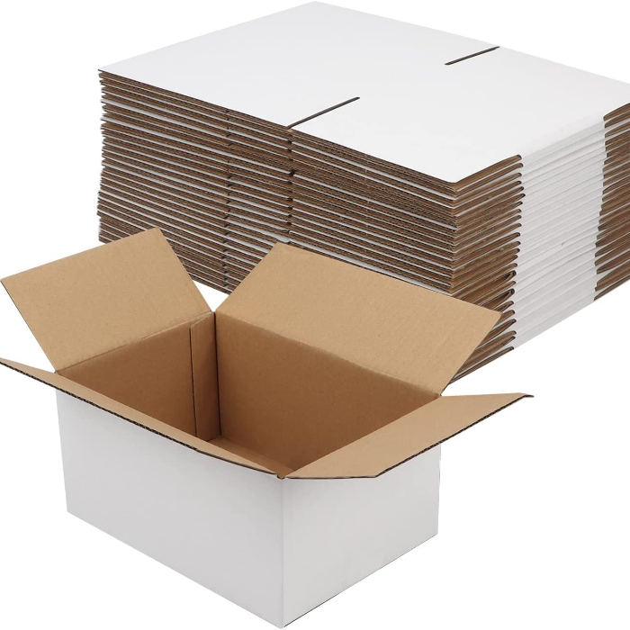 Customized High-quality White Carton For Drinkware Household Products Embossed Self Erecting Recyclable Storage & Shipping Boxes