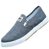 Chaussures basses décontractées en toile pour hommes, à talon plat, respirantes, semelle extérieure RB souple, polyvalentes pour la marche quotidienne printemps-été-automne