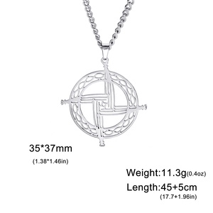 Giorno Brigid collana croce irlanda catena soprannaturale amuleto per donna uomo religione cristiana gioielli di moda gotica - Product Image 6