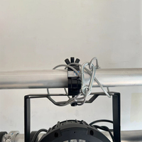 0.2 ''(5mm) de diamètre, longueur 39''(1000)mm, câble de sécurité pour éclairage de scène avec mousqueton, câble de gréement de charge de 265lb(120KG)