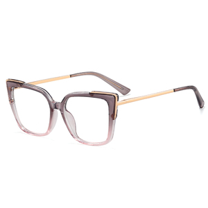 MS 81157 2024 Femmes Nouveau <span class=keywords><strong>Carré</strong></span> à la Mode TR90 + Monture Métallique Optique Anti-Lumière Bleue Lunettes de Mode Logo Personnalisé - Product Image 4