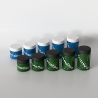 Botol kaca daur ulang kustom suplemen Herbal botol kaca kemasan 150ml
