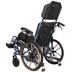 Es adecuado para ancianos y discapacitados, silla de ruedas con asiento inclinado portátil y plegable, silla de ruedas especial reclinable de respaldo alto - Product Image 1