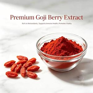 Extrait de Baies de Goji en <span class=keywords><strong>Poudre</strong></span>, Polysaccharides de Goji, Bétaïne, Caroténoïdes, Zéaxanthine, Antioxydant Séché par Pulvérisation pour Applications Alimentaires - Product Image 2