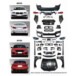 Kit carrosserie pour <span class=keywords><strong>BMW</strong></span> Série 5 F10 F18 Facelift à <span class=keywords><strong>2023</strong></span> G30 <span class=keywords><strong>F90</strong></span> <span class=keywords><strong>M5</strong></span> Pare-chocs avant Pare-chocs arrière - Product Image 3
