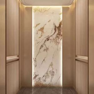 Ascenseur de passagers moderne en acier inoxydable à entraînement AC, traction sans engrenages, facile à utiliser, capacité de 400 kg pour usage hôtelier et résidentiel - Product Image 1