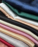 Nouveau Foulard Châle Plissé en Crêpe de Satin Uni pour Femmes Malaisiennes, Hijab en Soie Plissée pour Femmes Musulmanes